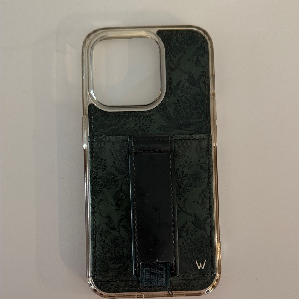Elegant Black Floral Phone Case